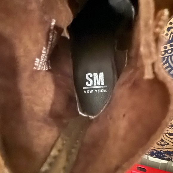 SM New York Chocolate Brown Ankle Booties - Picture 4 of 5